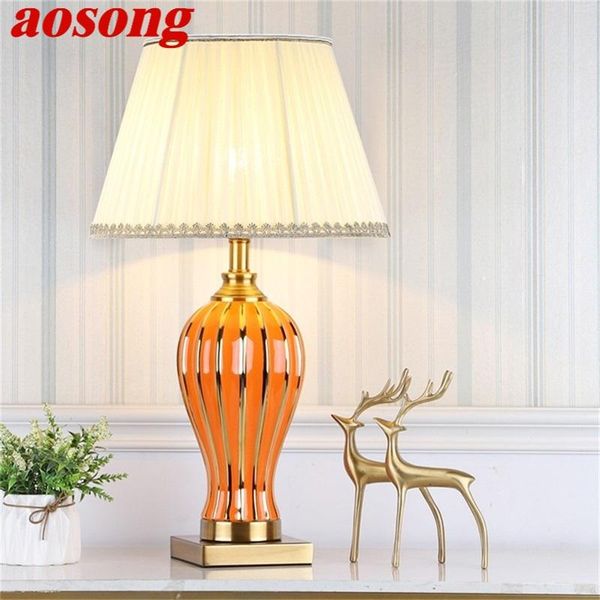 

table lamps aosong ceramic desk lamp dimmer led contemporary luxury light for home living room