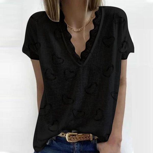 

women's blouses & shirts women lace splicing retro printed blouse for ladies elegant v-neck casual summer loose blusas femme 2021, White