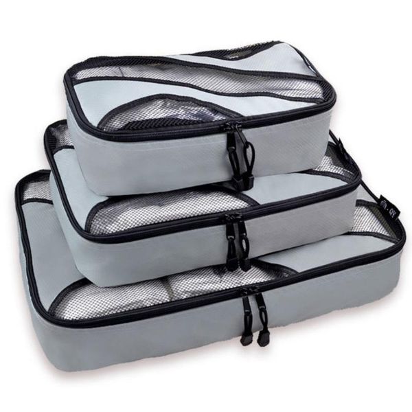 

storage bags 6pcs luggage packing zipper closure square airline carry suitcase bag organizer clothing home use water resistant travel