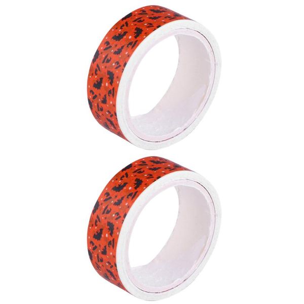 

gift wrap 2 rolls of decorative sticker printed patterns colors glue tape