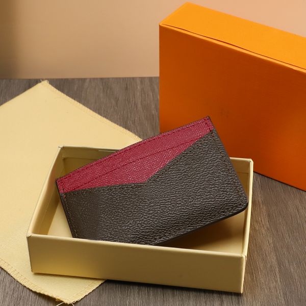 

classic luxury design leather multipurpo credit card cardcase, Brown;gray