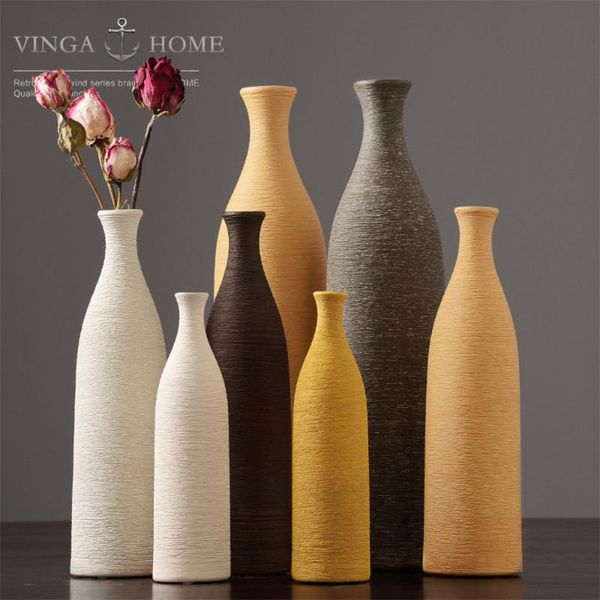 

vases nordic dried flower ceramic vase simple deskart decoration ornaments living room table container