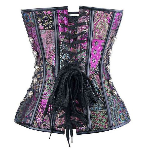 

nxy set bustier corset underbust steampunk gothic woman slimming lingerie leather robe victorien waist trainer 1130, Red;black