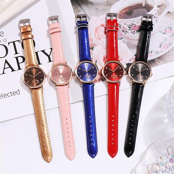 

wristwatches ladies watches, fashion luminous quartz diamond calendar watches luxury watch women 2021 fanfeeda, Slivery;brown