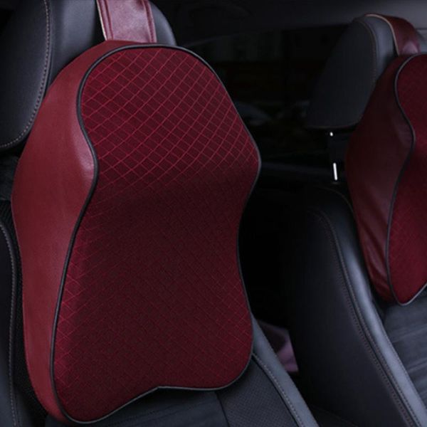 

seat cushions car neck pillow 3d memory cotton head rest adjustable auto headrest travel cushion support holder