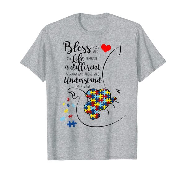 

Bless Those Who See Life Through Awareness Autism Shirt gift, Mainly pictures