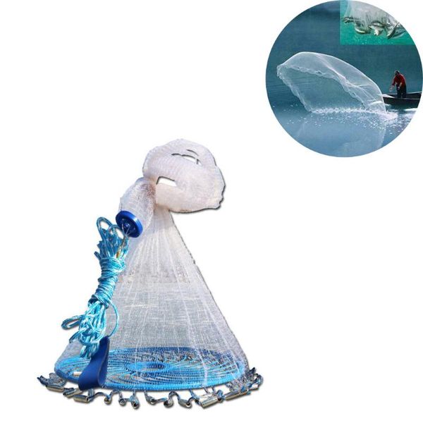 

fishing accessories aluminum ring monofilament thread throwing net saltwater cast throw arrival filet peche