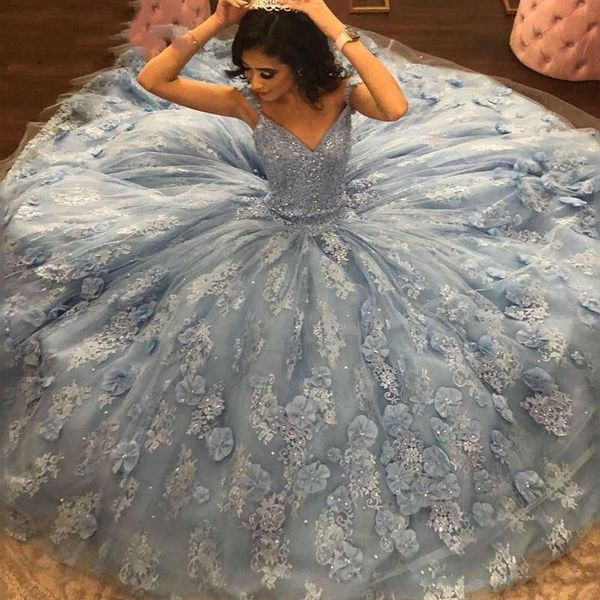 

vestido de 15 anos light sky blue quinceanera dresses sweet 16 dress prom gown lace applique vestidos de xv anos, Blue;red