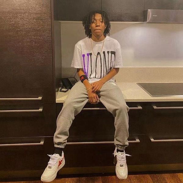 

factory t shirt summer ins pure cotton fashion brand miami limited purple big v short sleeve t-shirt men and women high street loose couple, White;black
