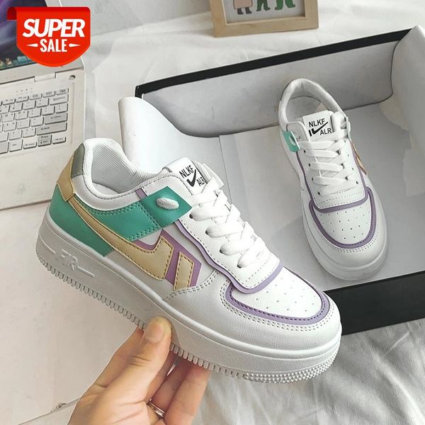 

2020 autumn women sneakers white tennis women shoes canvas slip on female row shoes platform flats casual ladies vulcanize #9l80