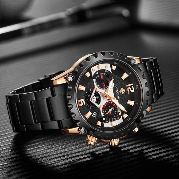 

wristwatches wwoor brand men's watch waterproof chronograph watches for men military multi-dial sports relogio masculino, Slivery;brown