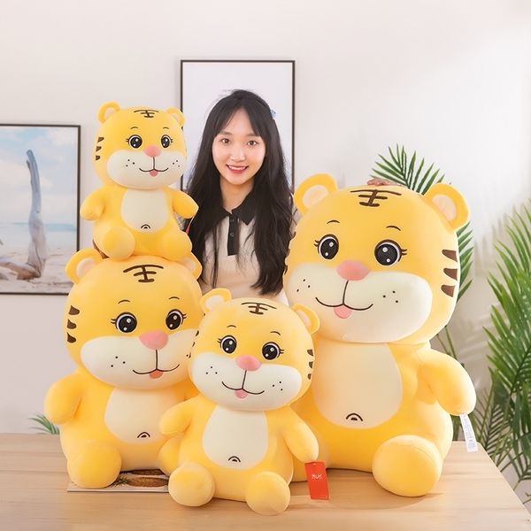 

lucky plush toy in year of the cute sweet annual meeting with hand gift lucky tiger baby doll