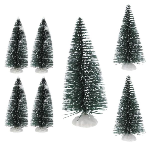 

christmas decorations 7pcs xmas holiday trees simulation fireplace decors with snow