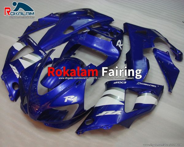 

yzf-r1 blue fairing parts for yamaha yzf r1 1998 1999 yzf1000r1 yzf1000-r1 98 99 body covers (injection molding)