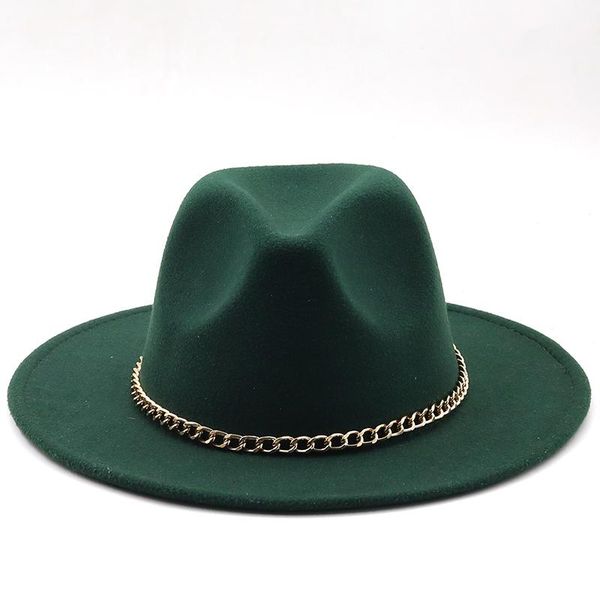 

wide brim hats black/white simple hat panama solid felt fedoras for men women artificial wool blend jazz cap, Blue;gray