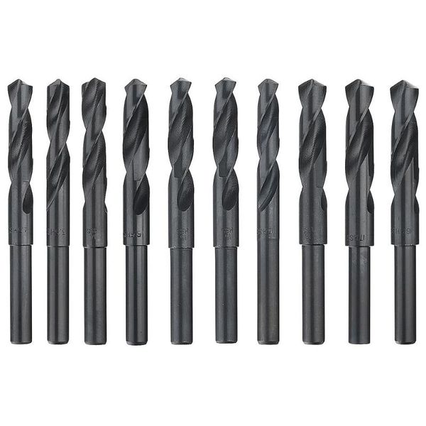 

professional drill bits high speed steel black oxide reduced shank bit with 1/2 inch twist