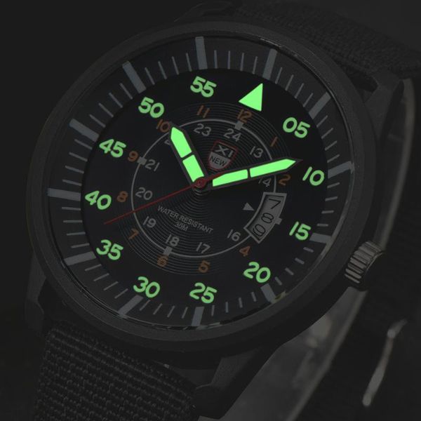 

wristwatches military men quartz watch black dial date luxury sport wrist automatic clock waterproof relojes hombre 2021, Slivery;brown