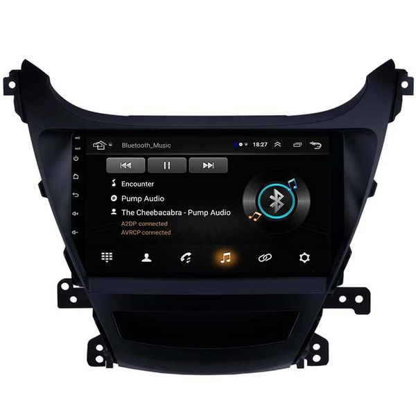 9 Zoll Android Auto DVD Radio Head Unit Player für 2014-2016 Hyundai Elantra GPS Navigayion Multimedia TV Tuner Rückansicht