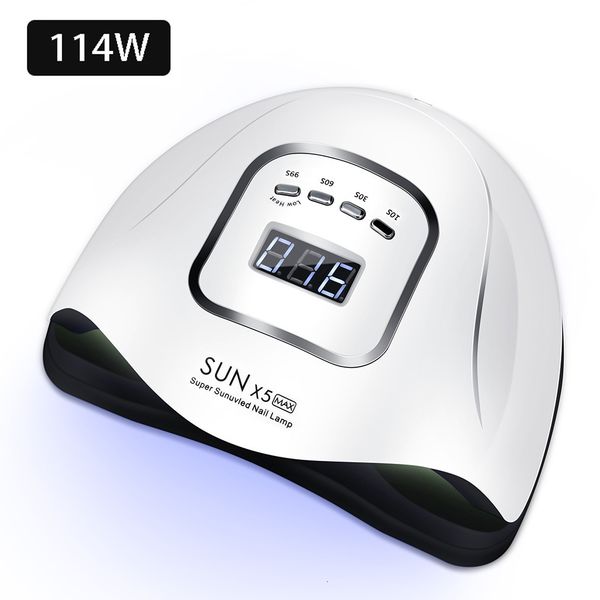 

114w dryer 57pcs led high power lamp for curing new gel nail polish with timer smart sensor manicure tool