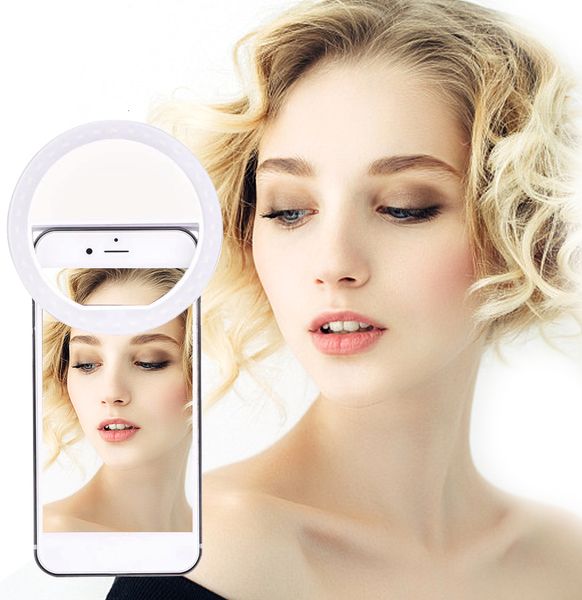 

2021 new led universal flash portable phone 36 leds lamp selfie clip light ring for iphone 8 7 plus y3tb