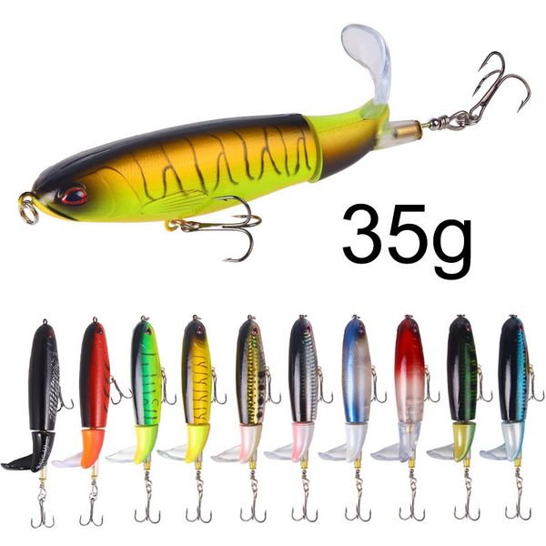 140mm / 35g de água desenhos macio rotating cauda de pesca isca artificial isca dura isca lápis tackle iscas