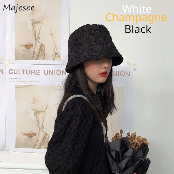 

wide brim hats bucket hat summer sun protection high-fashion female fishman cap all-match outdoors lightweight space saving korean casual ch, Blue;gray