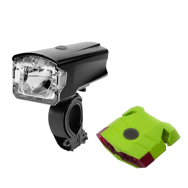 

bike lights usb charge led light headlight riding 4 lamp bead tail combination i300205