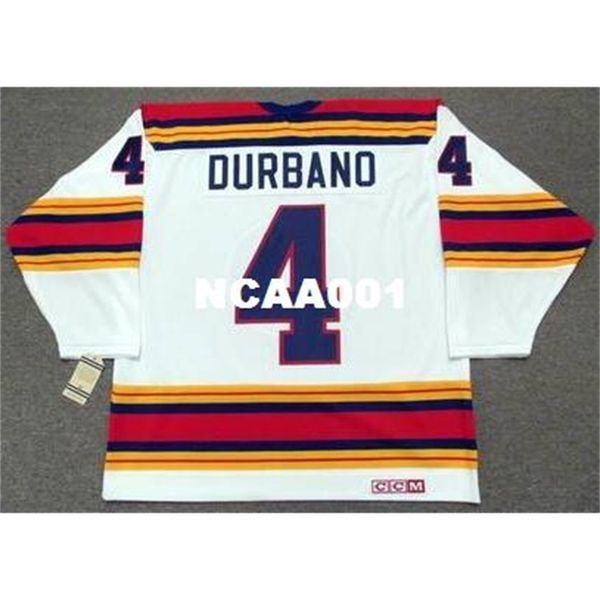 

001 #4 steve durbano kansas city scouts 1975 ccm vintage retro home hockey jersey or custom any name or number retro jersey, Black