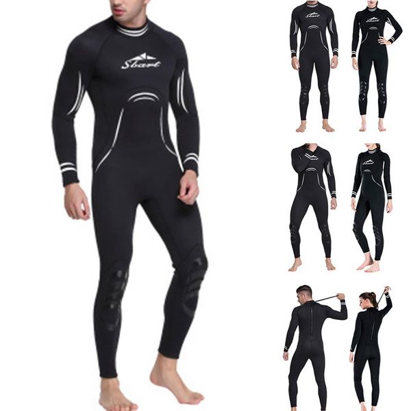 Roupas de ginástica 3mm wetsuit manga longa guarda erupção natação surfando snorkeling terno de mergulho hv99