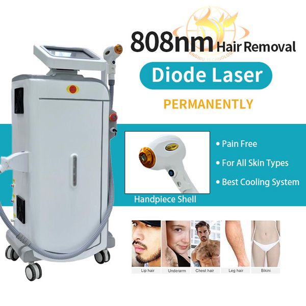 450W permanente laser laser máquina de remoção de diodo laser 808nm cabelo facial removendo equipamento de beleza de remoção de cabelo antino completamente indolor