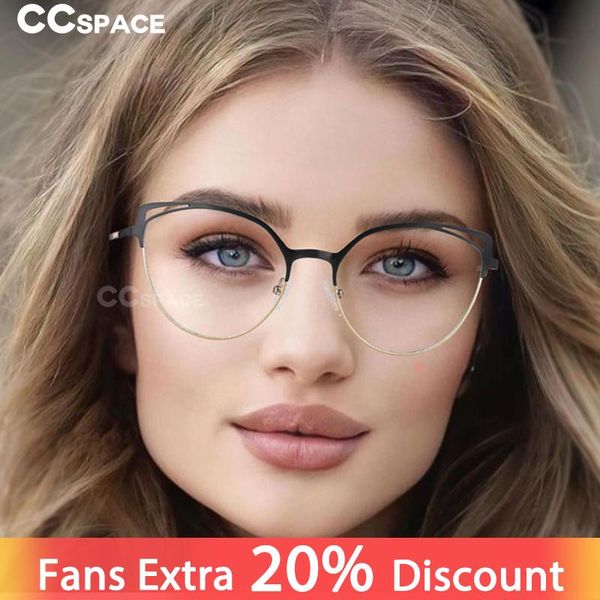 

sunglasses 53153 the cat eye glasses for women vintage computer eyeglasses metal optical anti blue light blocking, White;black