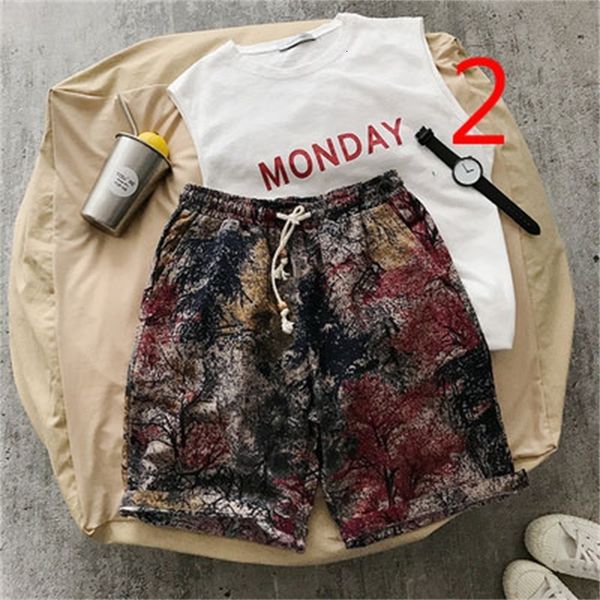 

New 2021 Casual Sports Shorts Thin Trend Men's Pants Summer Loose Breathable 1DEM, White;black