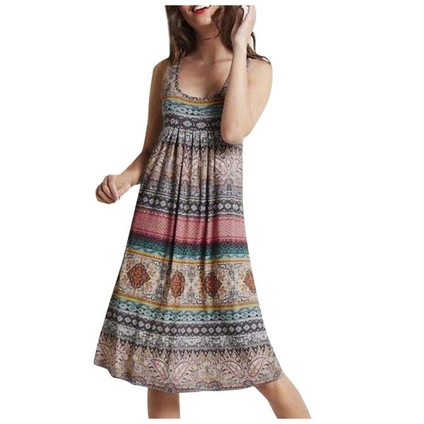 

casual dresses women soft fashion summer sleeveless evening party beach dress short 2021 home loose #y10, Black;gray