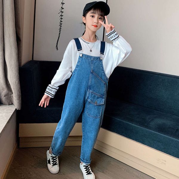 

children's wear girl's jeans pants set, Blue