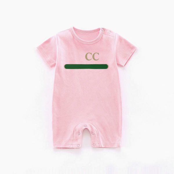 Estate bambino neonato neonato designer vestiti Pagliaccetti appena nati Pigiama in cotone a maniche corte 0-18 mesi tute per bambina