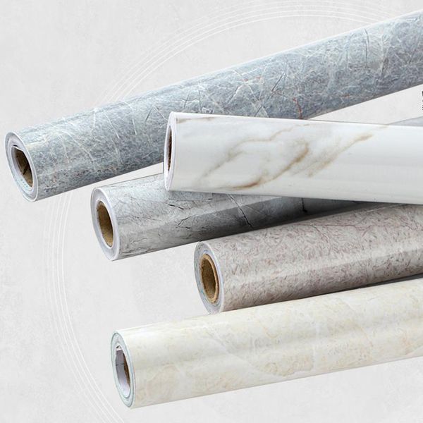

window stickers self adhesive wardrobe waterproof marbling nordic furniture oil proof adesivos de parede home supplies dk50dm