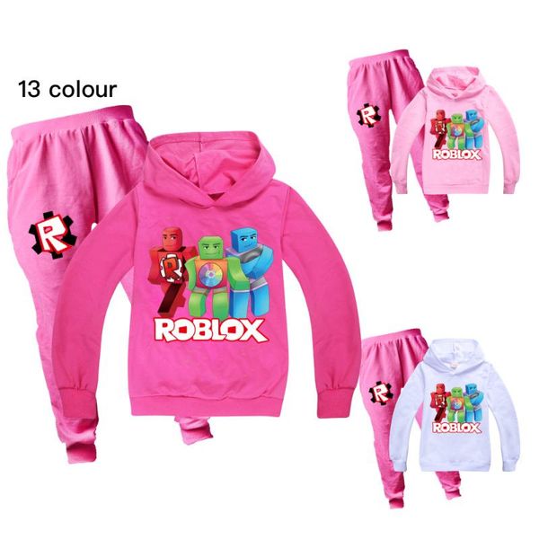 

clothing sets 2021 girls robloxing set toddler girl outfits boutique kids anime pictures teenage, White