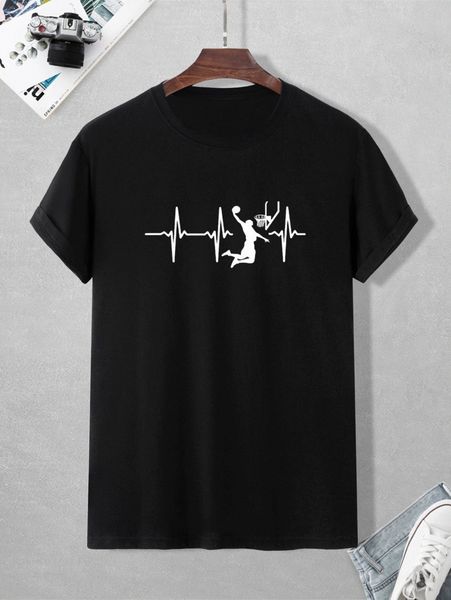 

men figure graphic tee v0sb#, White;black