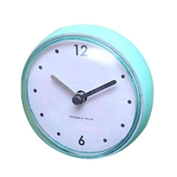 

suction cup wall clock easy to use solid home decor mirror shower durable pvc waterproof easy install lightweight kitchen