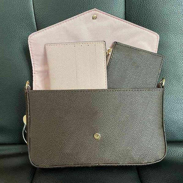 

5a designers2021 women luxurys designers bags 3pcs set crossbody charming handbag purses chain strap cross body ladies flap purse clutchtote