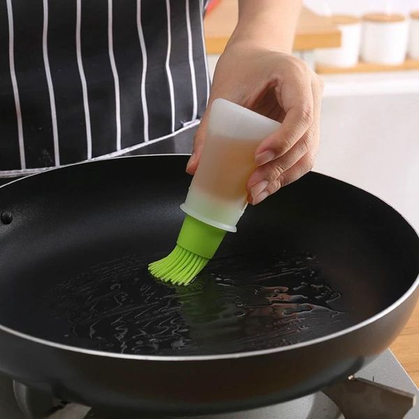 

tools & accessories baking barbecue oil brush high temperature resistant silicone bottle household pancake cooking accessory