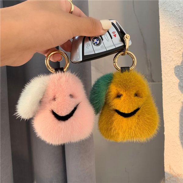 

keychains mini real keychain natural fruit pear soft for women bag ornaments lovely pendant car key metal ring accessories, Silver
