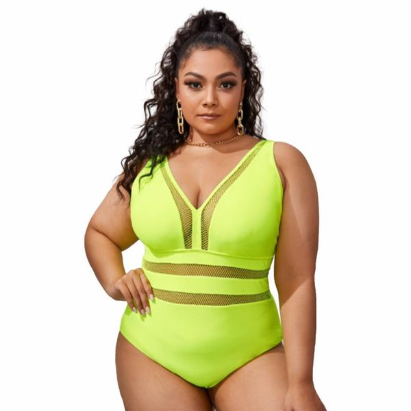 

one-piece suits back hook closure swimsuit women vintage v-neck backless monokini 2021 bathing suit swimwear