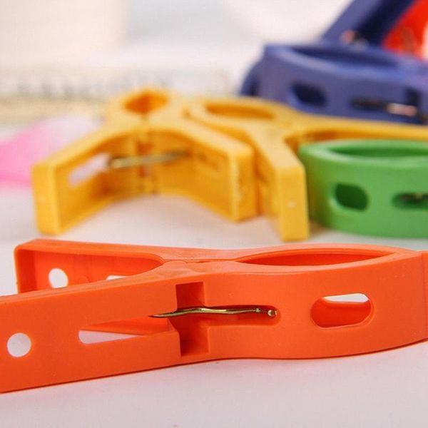 

clothing & wardrobe storage 8ps/set plastic hanger clips laundry clothes towel quilts beach pins spring clamp large easy to carry