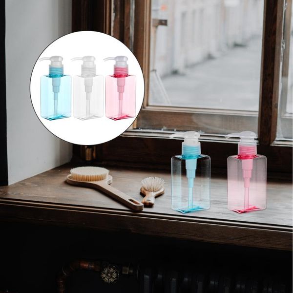

storage bottles & jars 3pcs 100ml empty lotion pump press bottle refillable