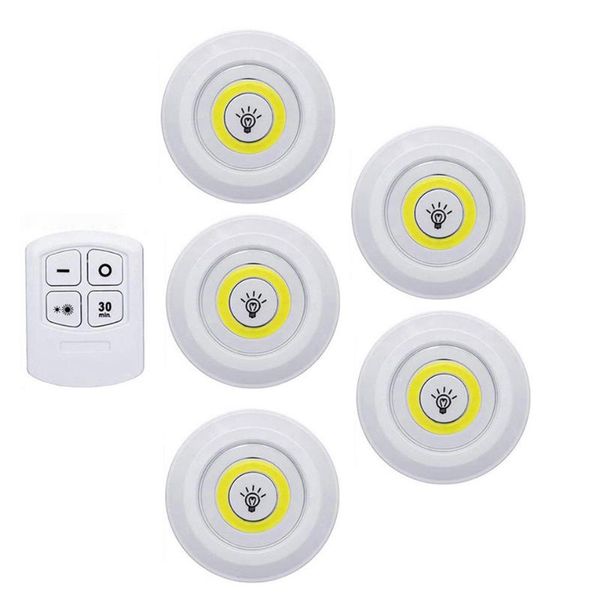

dimmable touch sensor led under cabinet light cob puck lights closet cupboard showcase drawer wardrobe indoor night