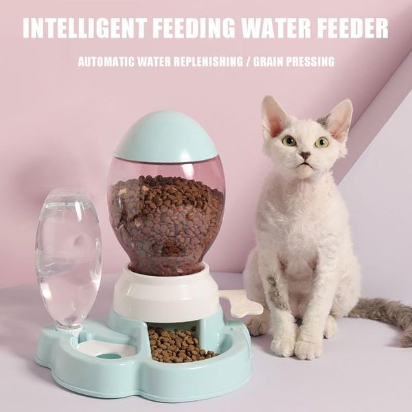 

dog bowls & feeders pet cat automatic feeder bowl for dogs drinking water bottle kitten slow food feeding container supplies