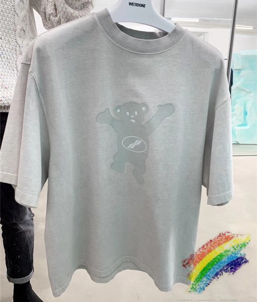 

2021 new tamanho e we11 urso camisas masculinas feminino 1:1 melhor qualidade casaul t bem feito camisetas welldone s6ya, White;black