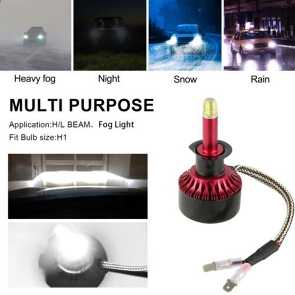 

dc 9-32v bulbs headlight h1 kit led mini super bright universal 18000lm