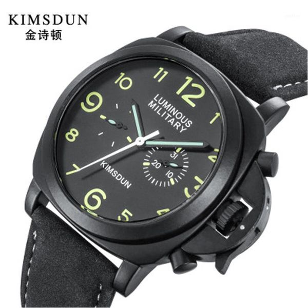 

wristwatches kimsdun luxury men watches automatic mechanical watch waterproof sport male clock casual business relojes hombre, Slivery;brown